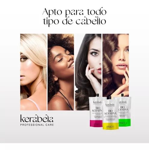 BIO KERATINA Kit 3 pasos - Kerabela - Saldos A Huevo