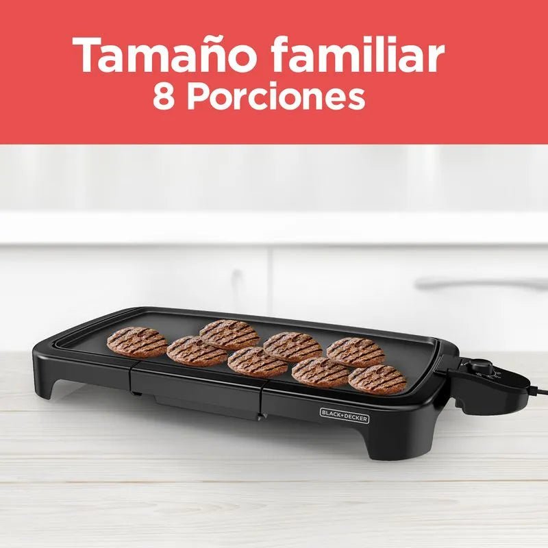 Parrilla eléctrica familiar 8 porciones - Black+Decker - Saldos A Huevo