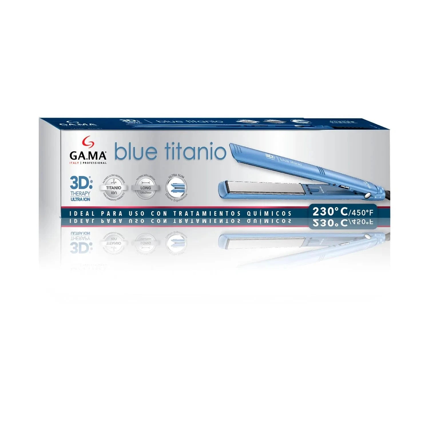 Plancha para Cabello Elegance Blu Titanio 3D - Gama en oferta outlet Colombia saldos a huevo