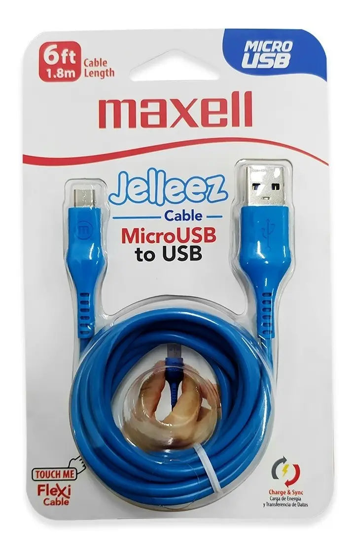 Cable Jelleez USB a Micro-USB de 1,8 Metros – Maxell