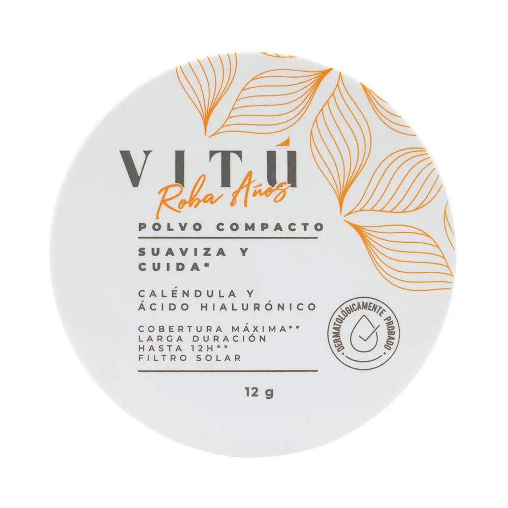 Polvo Compacto Caléndula y Ácido Hialurónico Tono 5 Cacao – Vitú en oferta outlet Colombia saldos a huevo