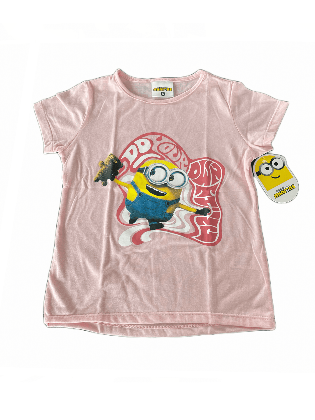 Camiseta básica Minions infantil Rosa - Saldos A Huevo