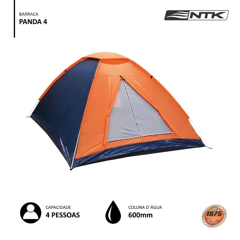 Carpa para 4 Panda Tienda De Campaña Camping Azul Naranja - NTK en oferta outlet Colombia saldos a huevo