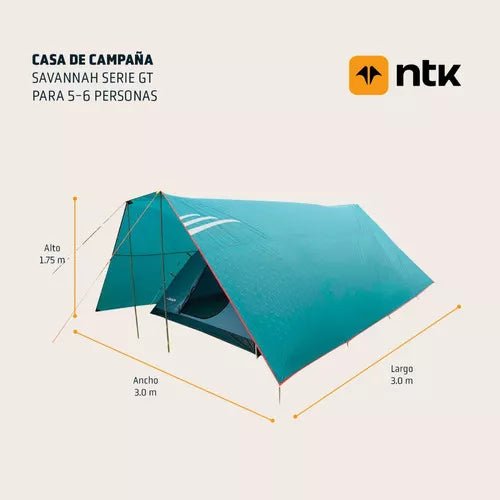 Carpa para 6 Savannah Tienda De Campaña Camping - NTK en oferta outlet Colombia saldos a huevo