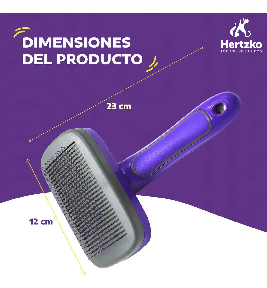 Cepillo Deslanador para Mascotas - Hertzko - Saldos A Huevo