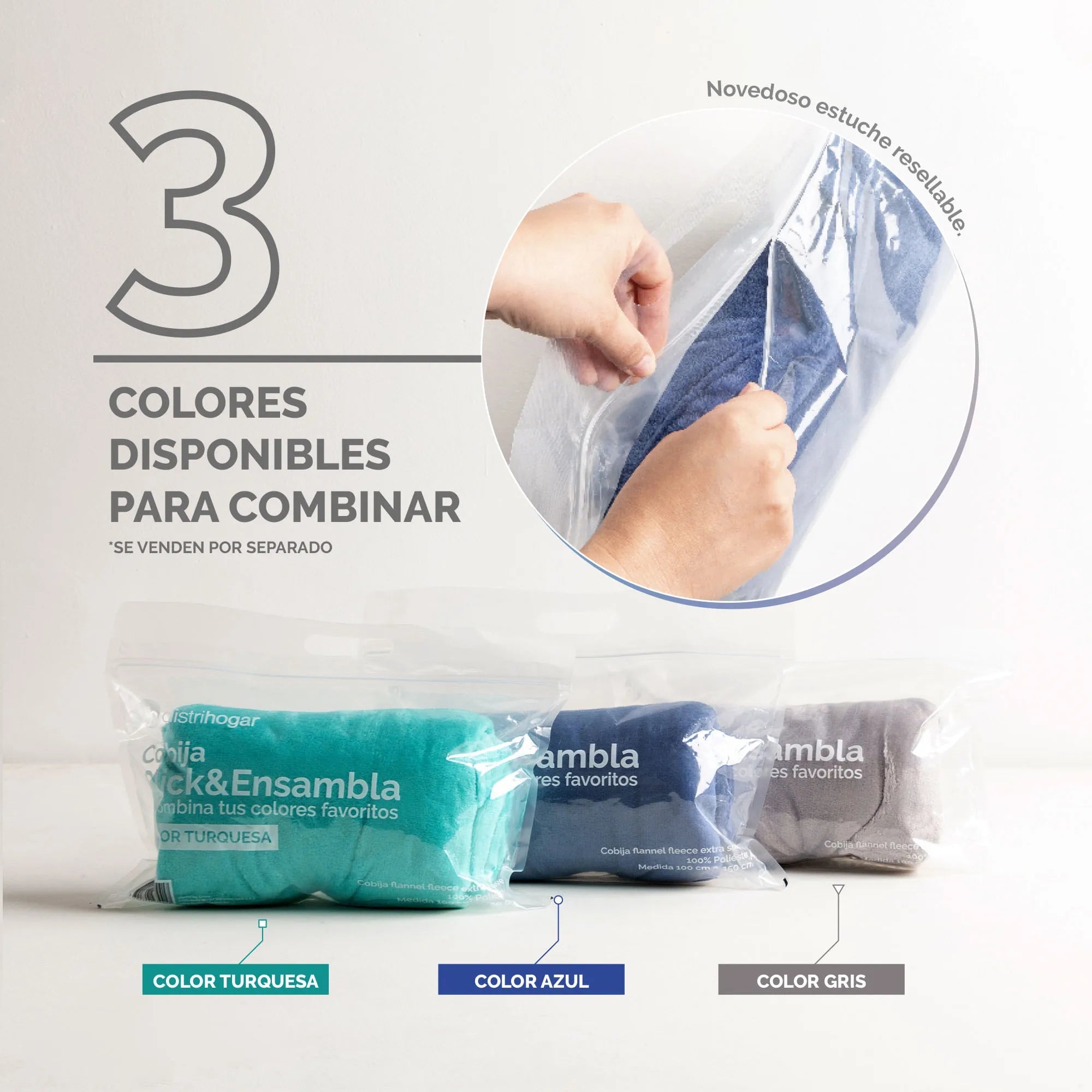 Cobija Viajera Click Ensambla - Distrihogar - Saldos A Huevo