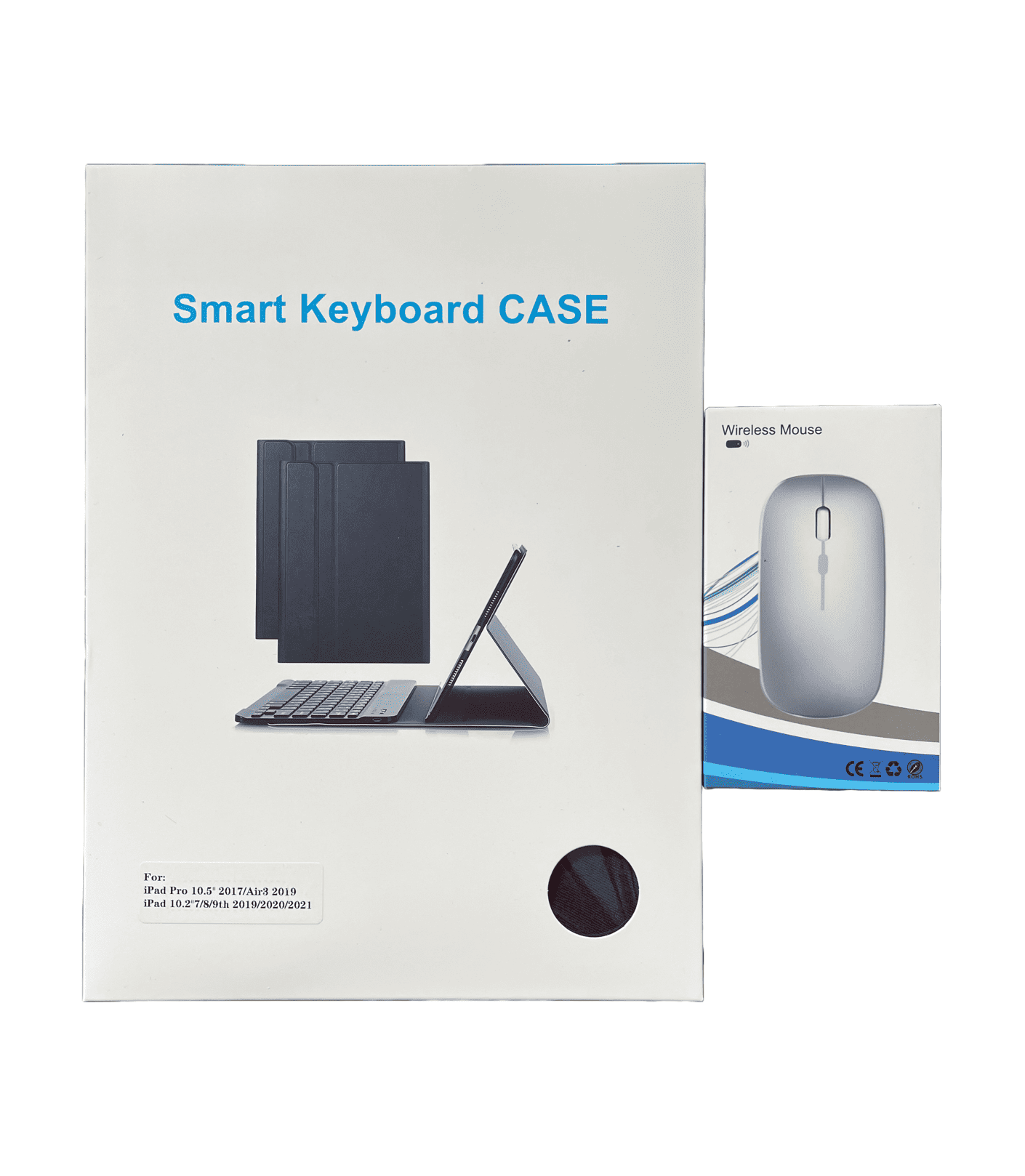 Combo Teclado Inteligene para Ipad Pro 10.5, Ipad 10.2 Con funda y Mouse - Saldos A Huevo