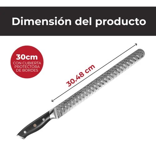 Cuchillo Cocina Japones Acero Damasco Afilado - Master Maison - Saldos A Huevo