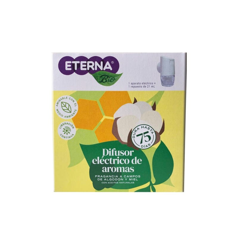 Difusor Eléctrico de Aromas Campos de Algodón y Miel - Eterna