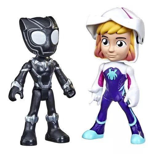 Figura Spidey And Friends Black Panter & Ghost Spider 10cm - Saldos A Huevo