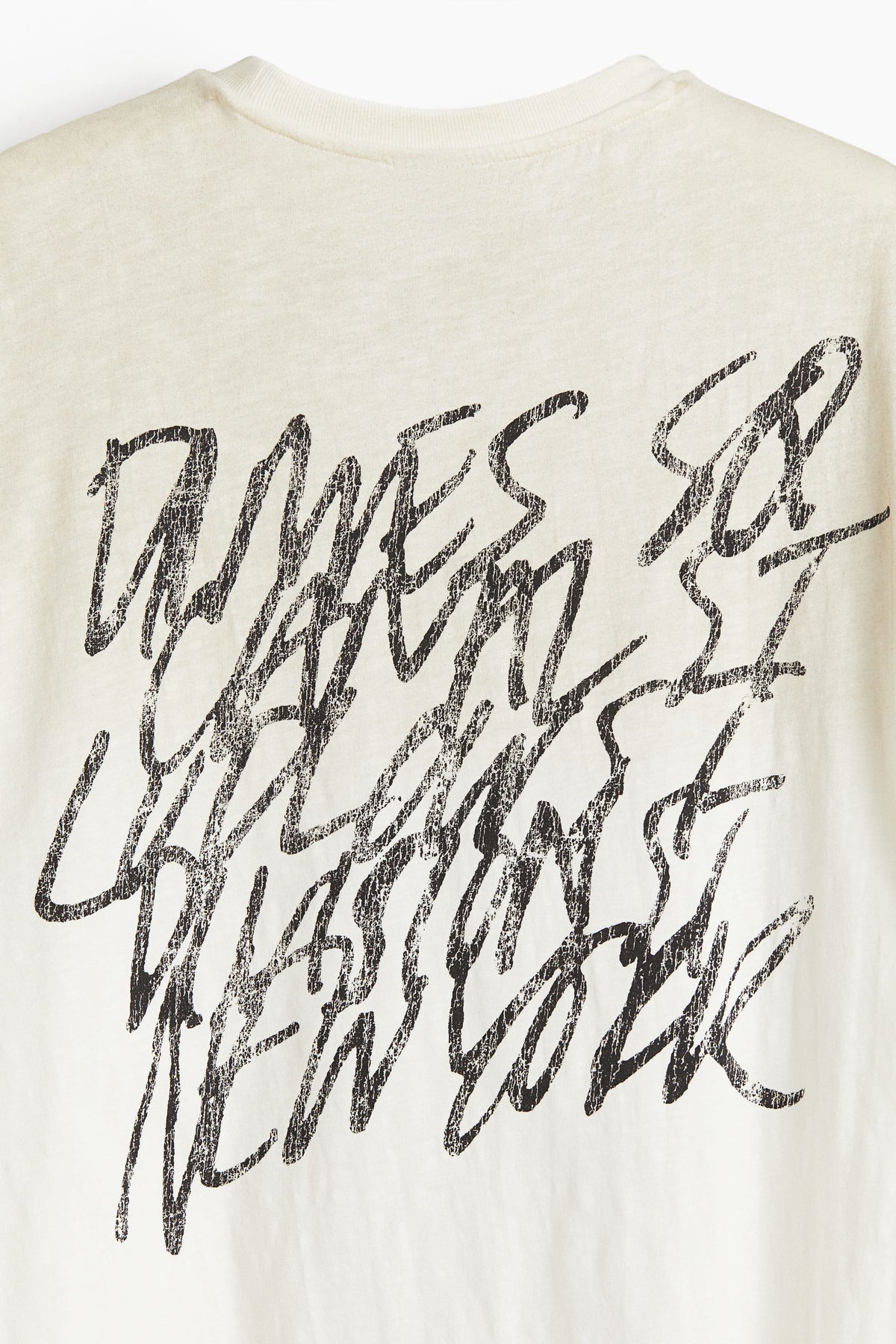 Camiseta Oversized de Manga Larga Estampada – H&M