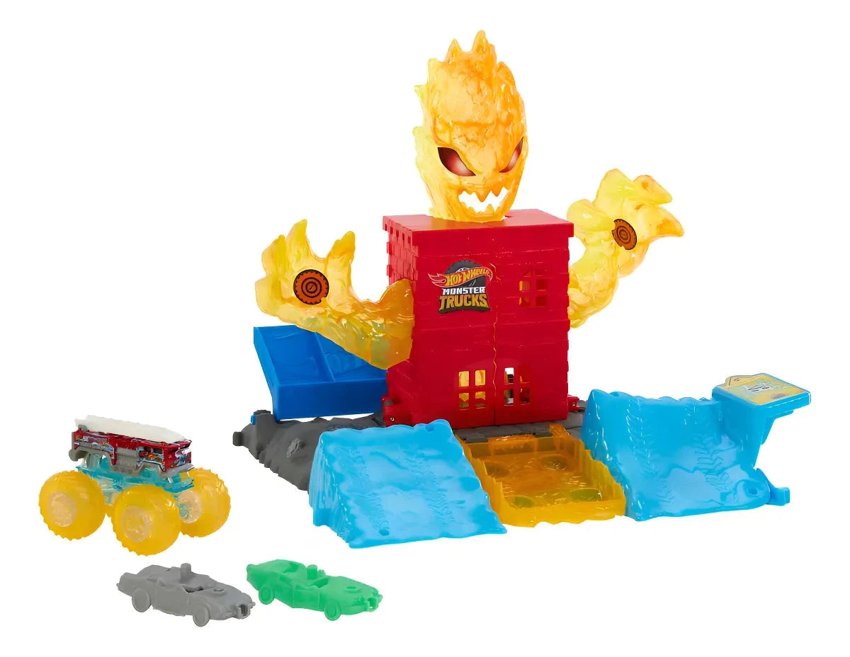 Monster Trucks Arena Energía de Demolición Apaga el Fuego - Hot Wheels en oferta outlet Colombia saldos a huevo