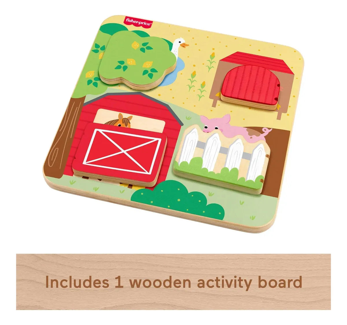 Tablero de Madera de Animales de Granja – Fisher Price en oferta outlet Colombia saldos a huevo