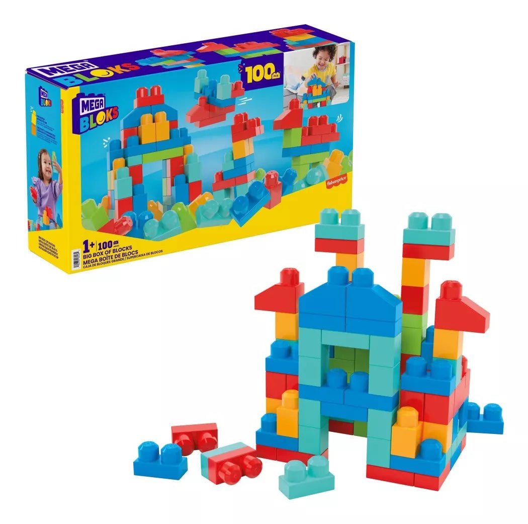 Juego de construcción Block Super Box 100 piezas - Mega Bloks - Saldos A Huevo