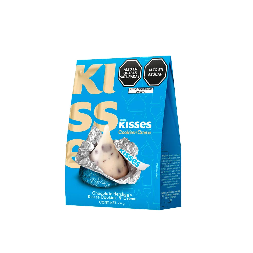 Chocolate Blanco con Galletas Hershey’s Kisses Cookies ’n’ Cream 74 g en oferta outlet Colombia saldos a huevo