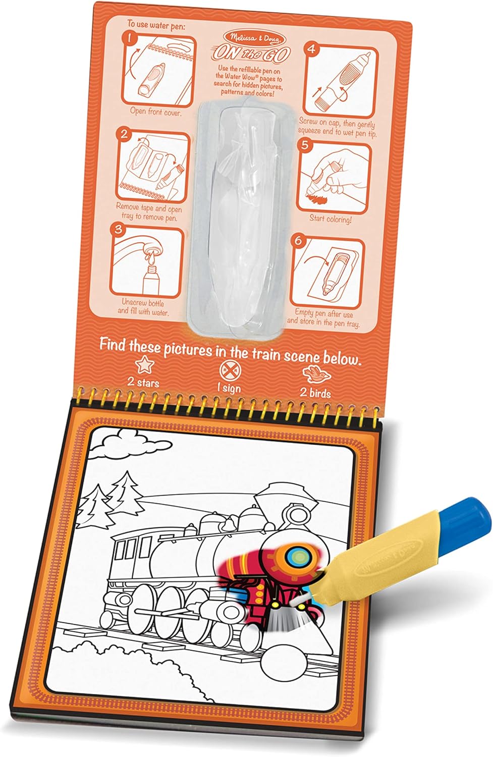 Libro para colorear interactivo Water Wow! Vehicles - Melissa & Doug - Saldos A Huevo