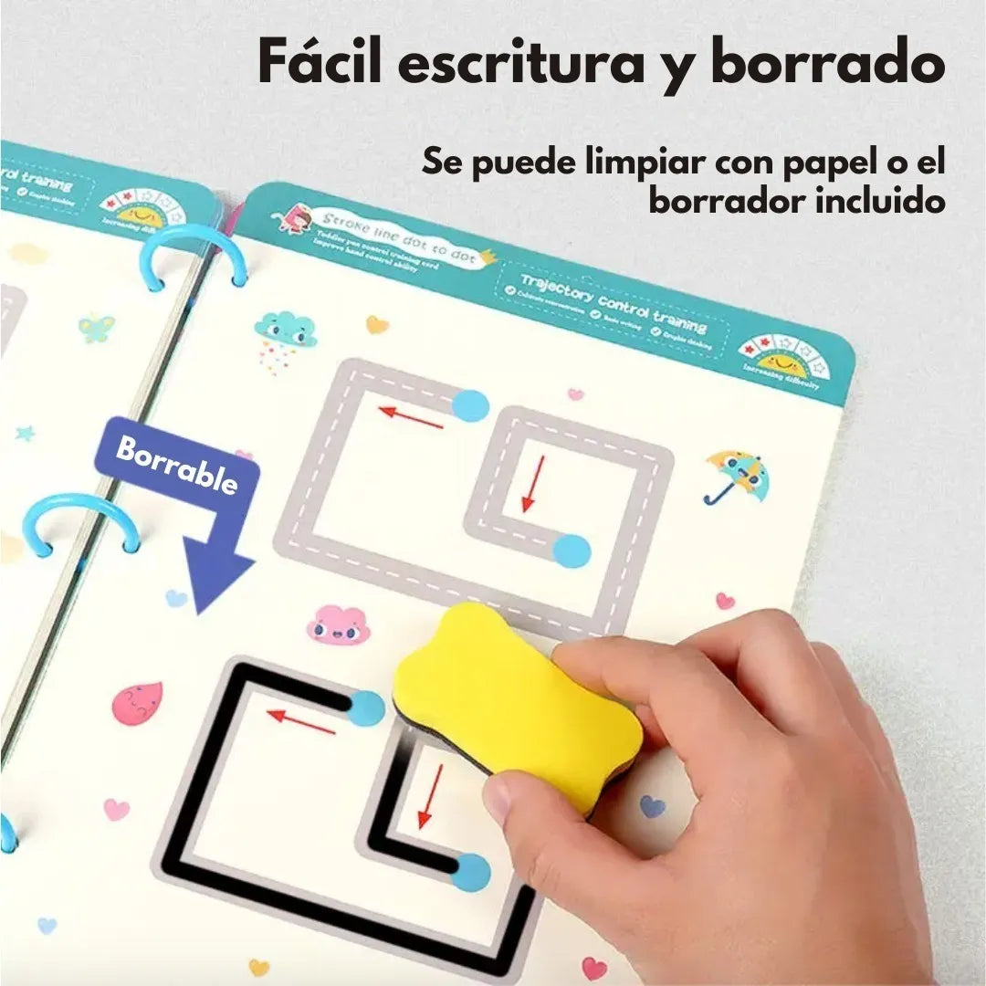 Cuaderno Montessori de Trazado y Desarrollo Motriz