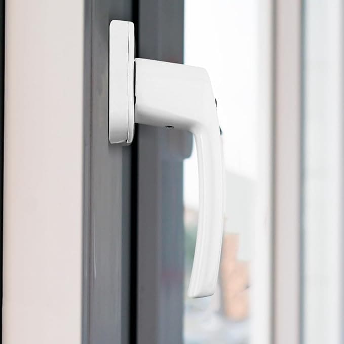 Manija de Seguridad para Ventana con Cerradura y Llave