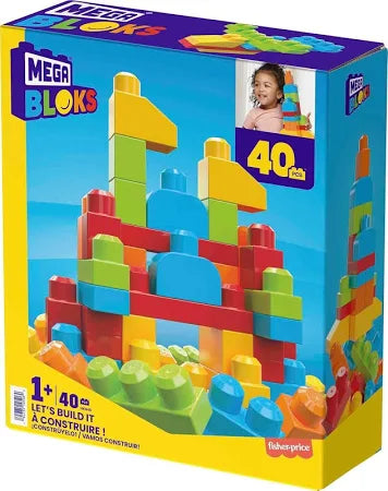 Juego de construcción Let's Build It 40 piezas - Mega Bloks en oferta outlet Colombia saldos a huevo