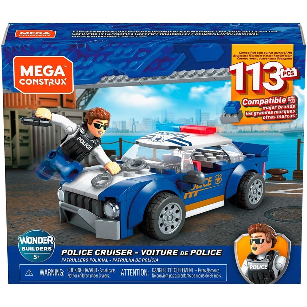 Mega Contrux City Policia Patrullero Policial - Saldos A Huevo