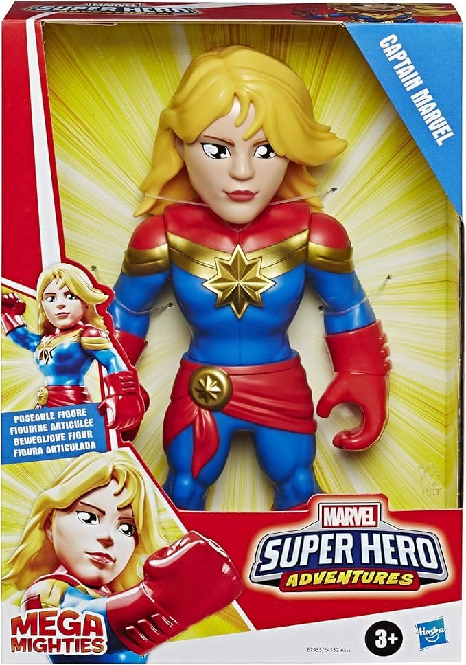 Muñeca Captain Marvel Super Hero Adventures Hasbro - Saldos A Huevo