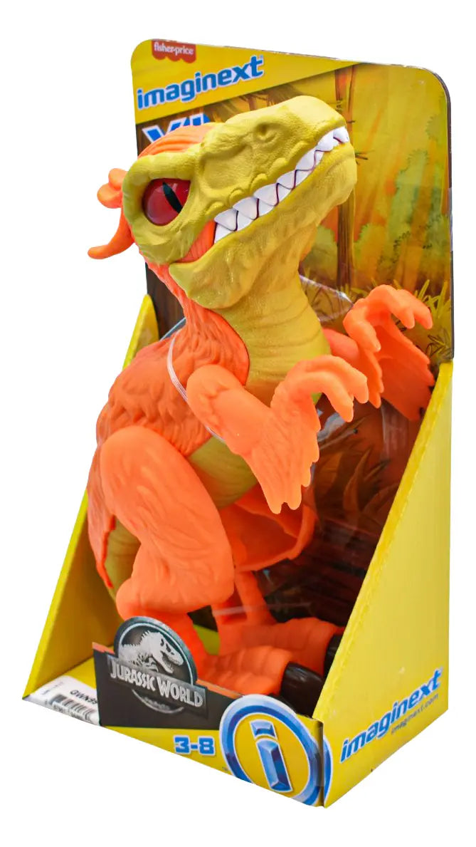 Imaginext Jurassic World Pyroraptor Naranja XL – Fisher Price en oferta outlet Colombia saldos a huevo