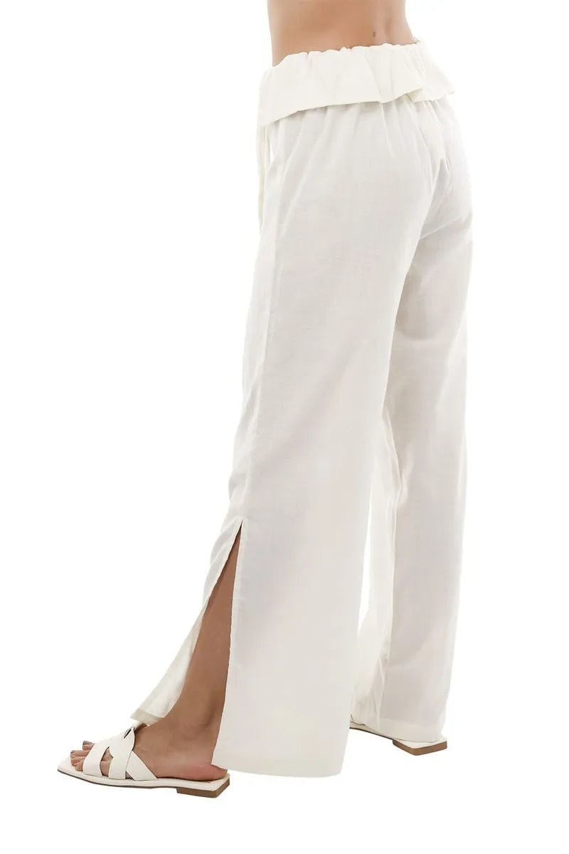Pantalon Grace Marfil MERCEDES CAMPUZANO 5135 - Saldos A Huevo