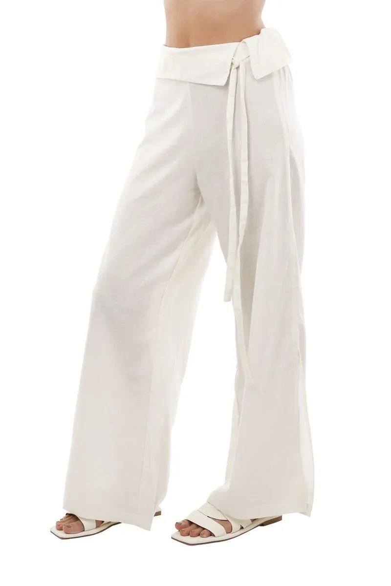 Pantalon Grace Marfil MERCEDES CAMPUZANO 5135 - Saldos A Huevo