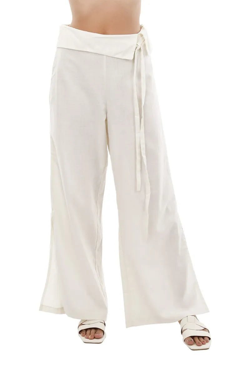 Pantalon Grace Marfil MERCEDES CAMPUZANO 5135 - Saldos A Huevo