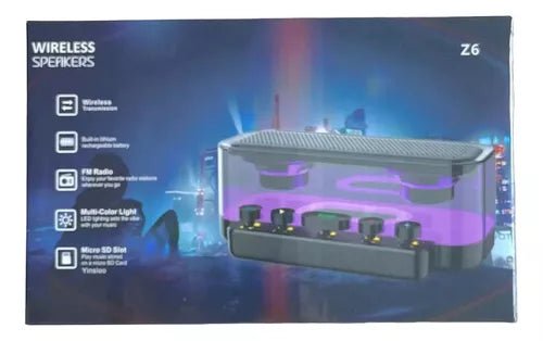 Parlante Speaker Bluetooth Z6 - Saldos A Huevo