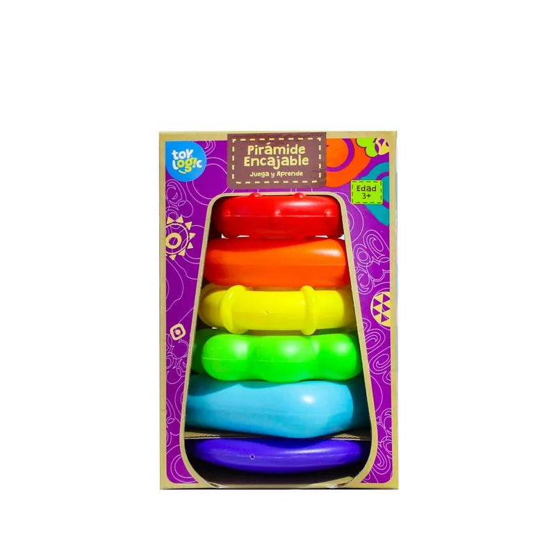 Pirámide Encajable Didáctica Toy Logic en oferta outlet Colombia saldos a huevo