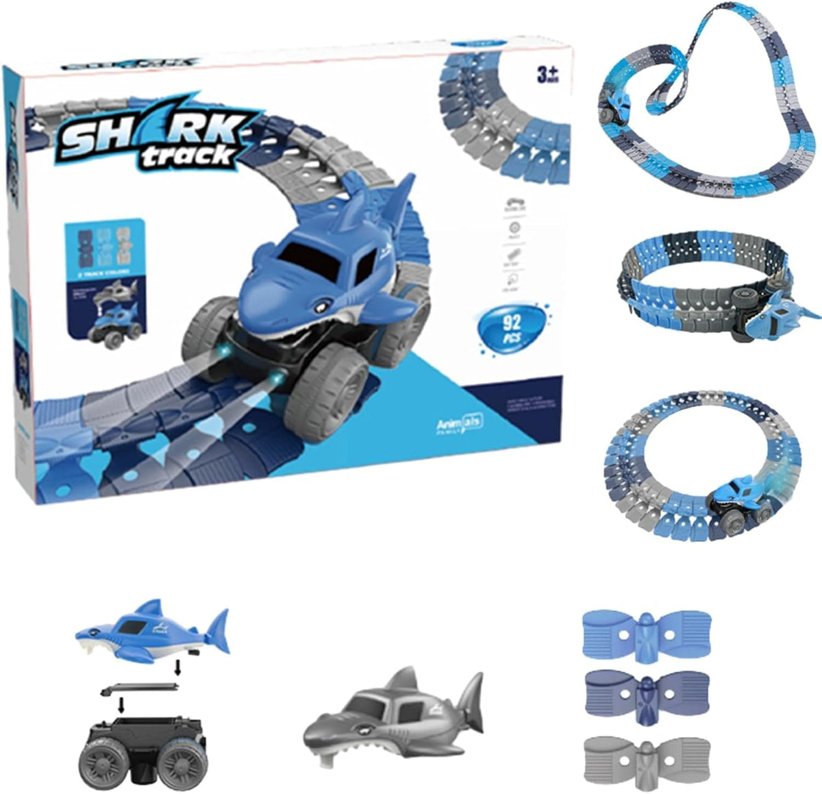 Pista con Carro Shark Track - Saldos A Huevo