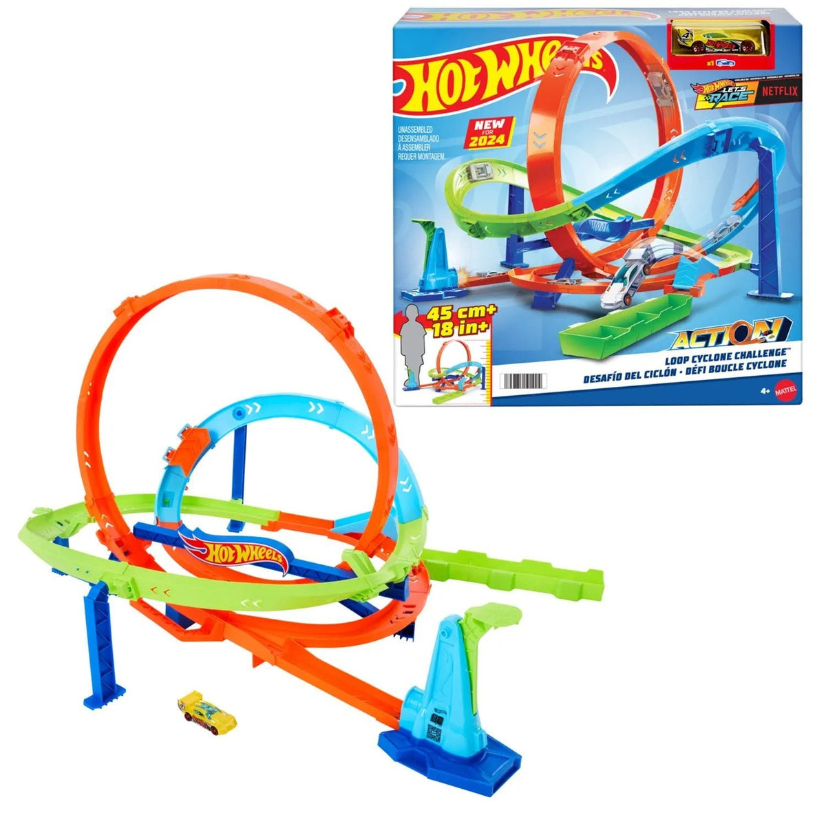 Pista De Carreras Loop De Acción Cyclone - Hot Wheels - Saldos A Huevo