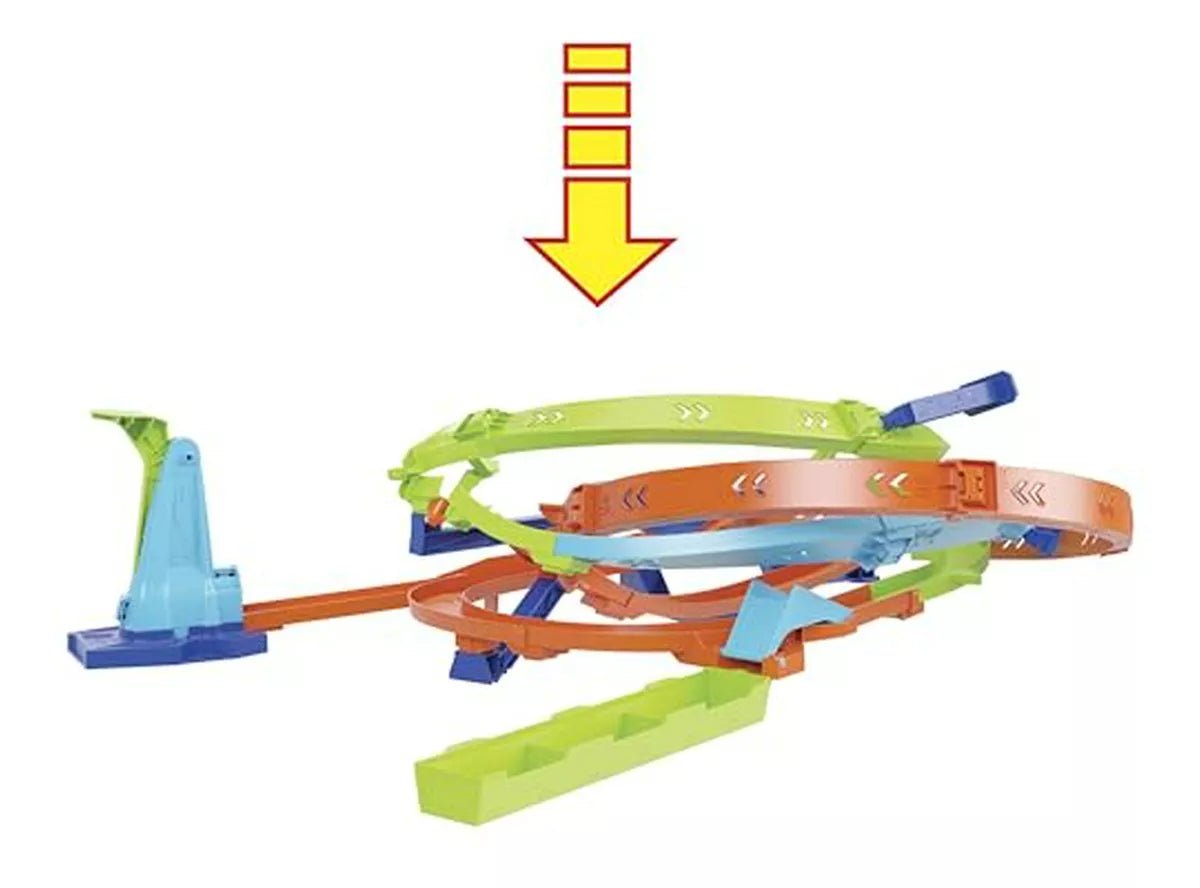 Pista De Carreras Loop De Acción Cyclone - Hot Wheels - Saldos A Huevo