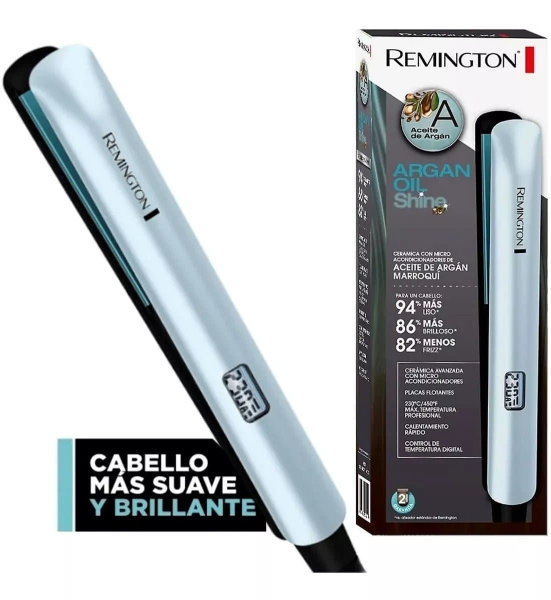 Plancha Alisadora con Microacondicionadores de Argán S8500A - Remington en oferta outlet Colombia saldos a huevo