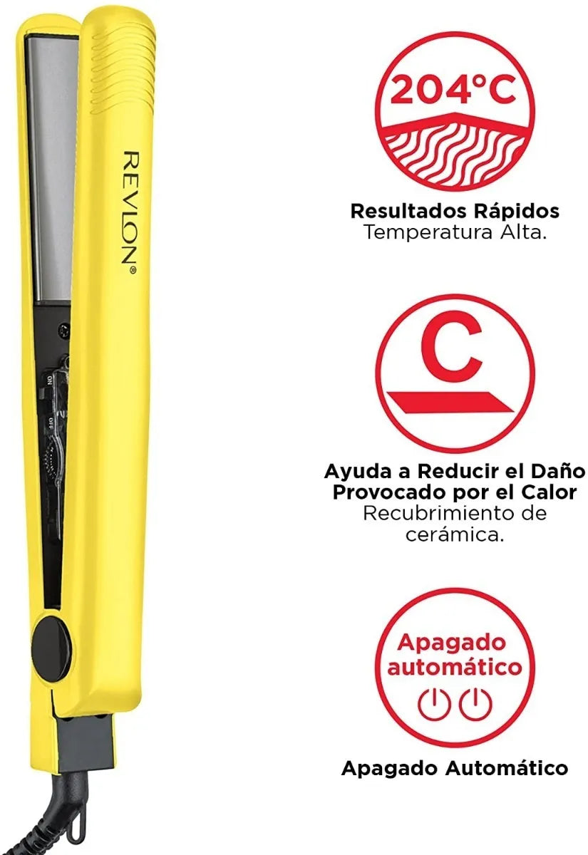 Plancha para Cabello Amarilla - Revlon en oferta outlet Colombia saldos a huevo