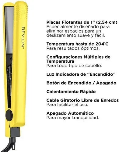 Plancha para Cabello Amarilla - Revlon en oferta outlet Colombia saldos a huevo