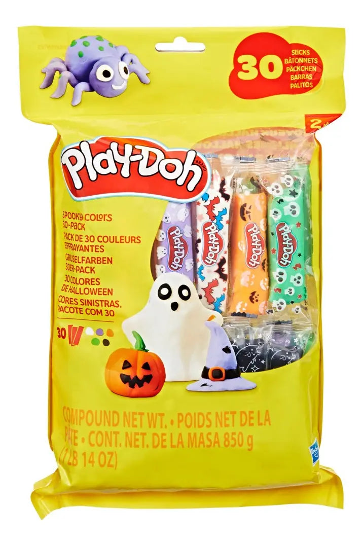 Play-Doh Paquete de 30 Barras de Colores Escalofriantes Halloween – Hasbro