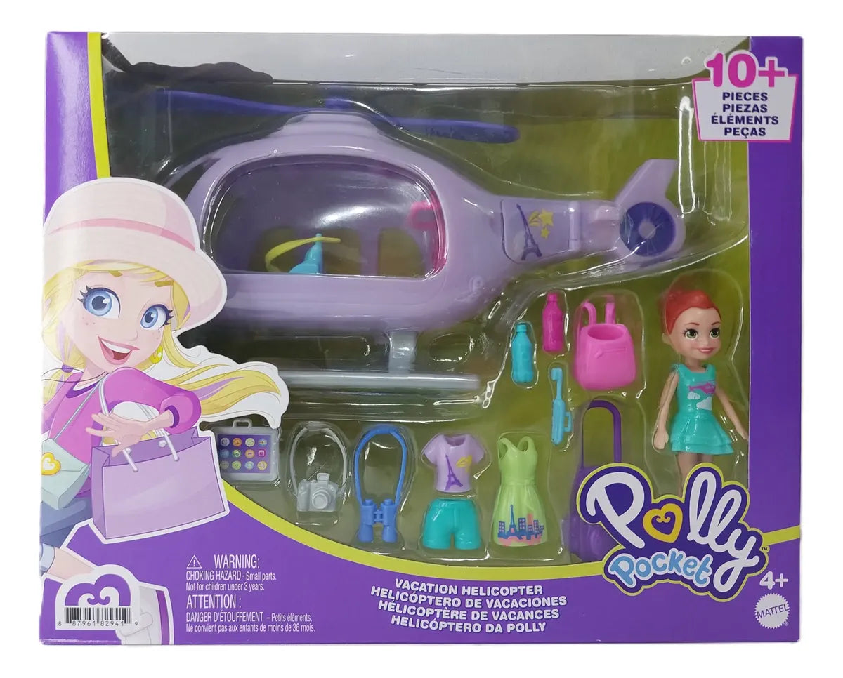 Polly Pocket Helicóptero de Vacaciones – Mattel