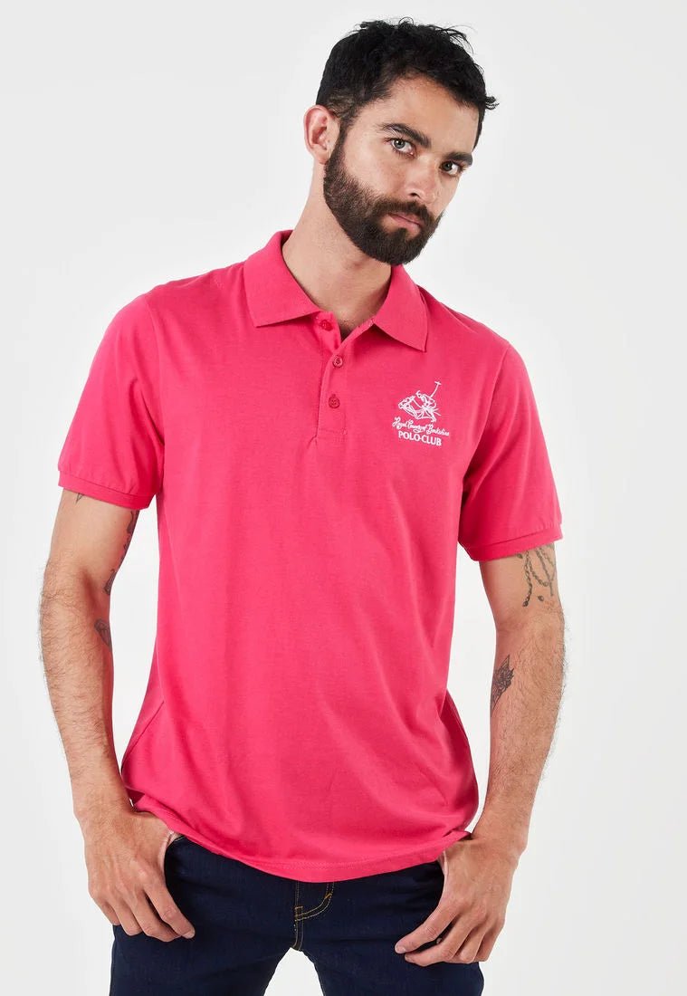 Polo para hombre Fucsia Blanco Royal County of Berkshire Polo Club 70435 - Saldos A Huevo