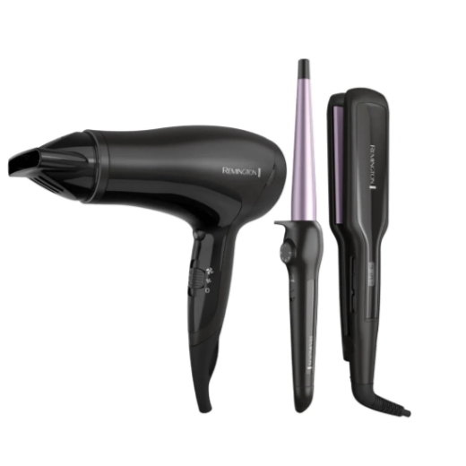Set Midnight Lila Plancha + Secadora + Rizador - Remington