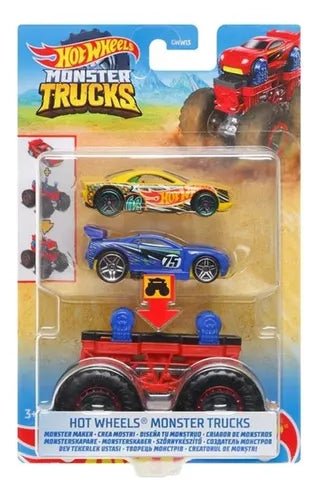 Hot Wheels Monster Trucks diseña tu monstruo Gww13 Rojo - Saldos A Huevo