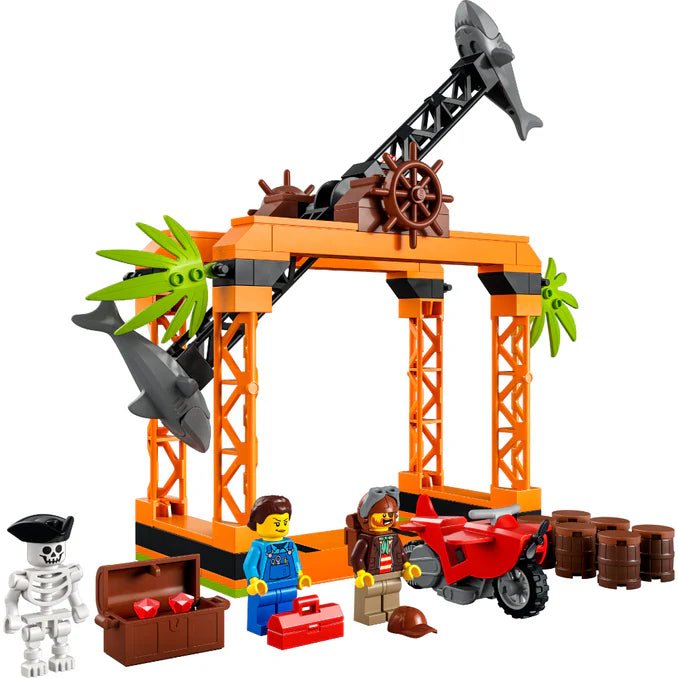 LEGO CITY DESAFÍO ACROBÁTICO: ATAQUE DEL TIBURÓN 60342 - Saldos A Huevo