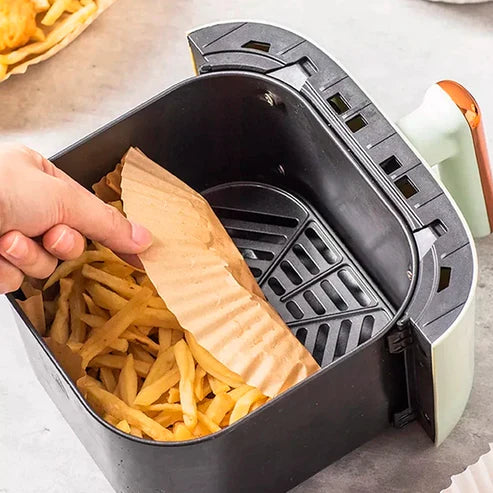 Papel antiaderente para Air Fryer x 50 und en oferta outlet Colombia saldos a huevo