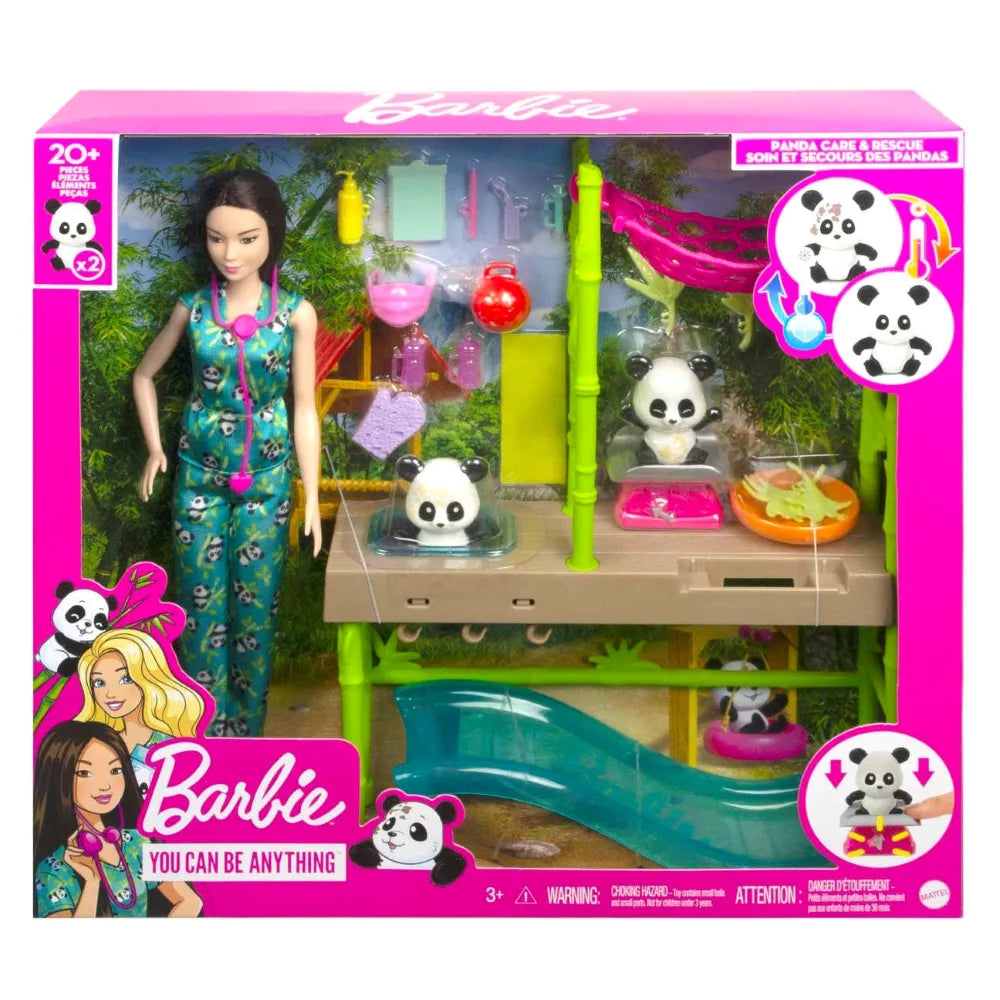 Set Barbie Profesiones Cuidadora de Pandas - Barbie - Saldos A Huevo