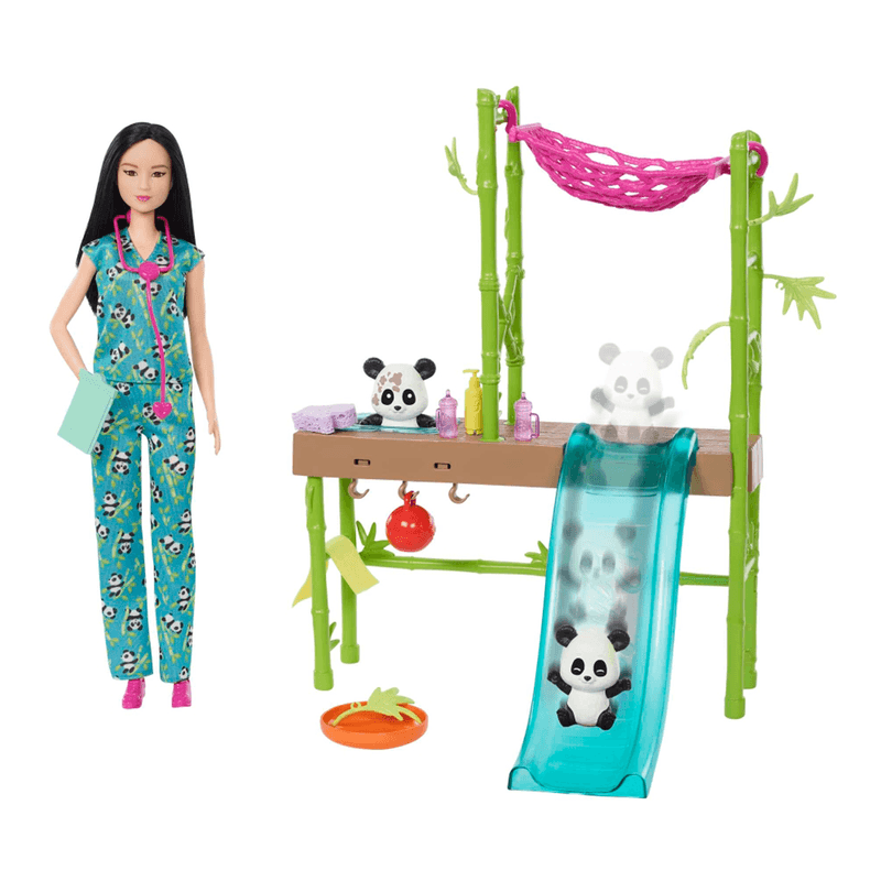 Set Barbie Profesiones Cuidadora de Pandas - Barbie - Saldos A Huevo