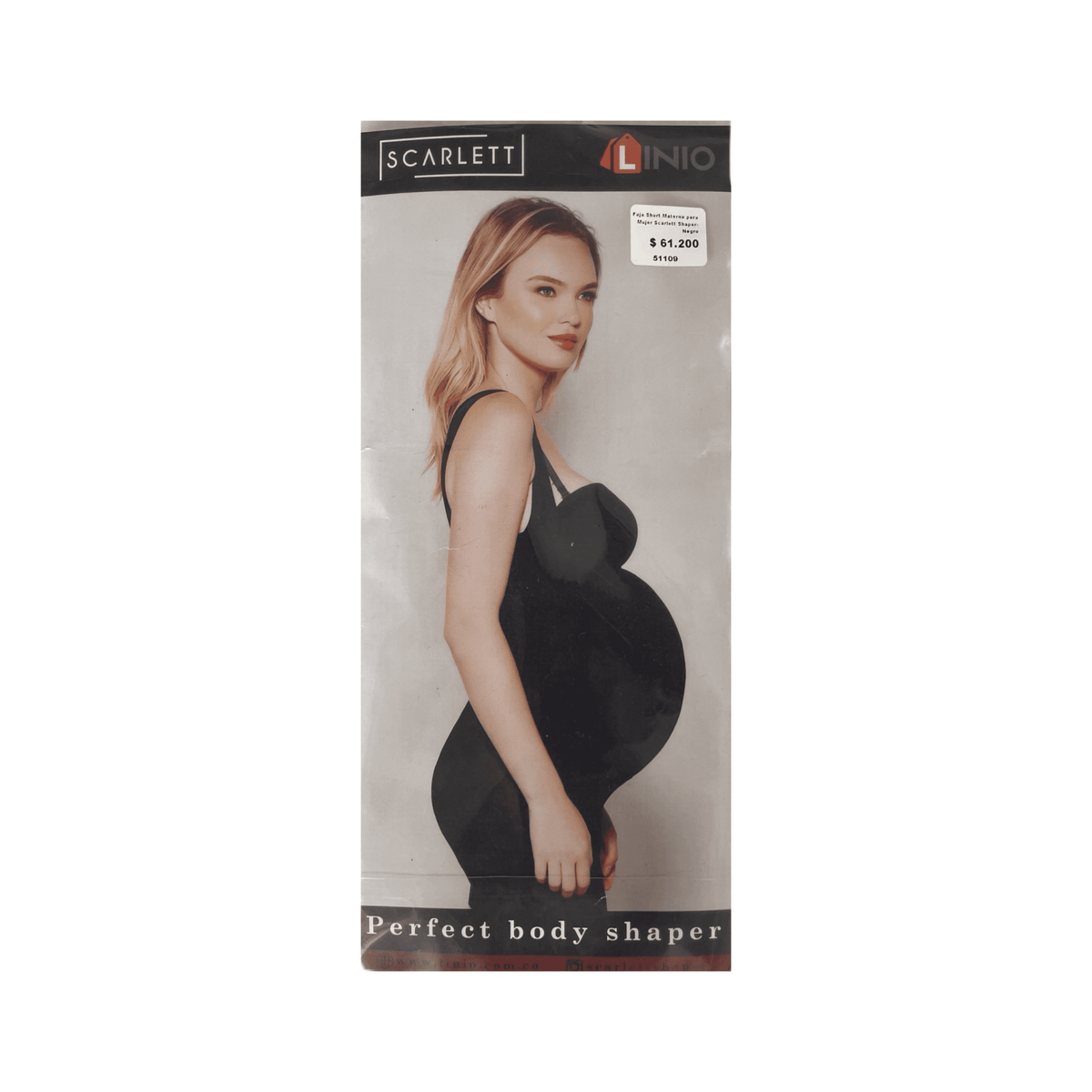 Faja short materna Scarlett Shaper Color Negro - Saldos A Huevo