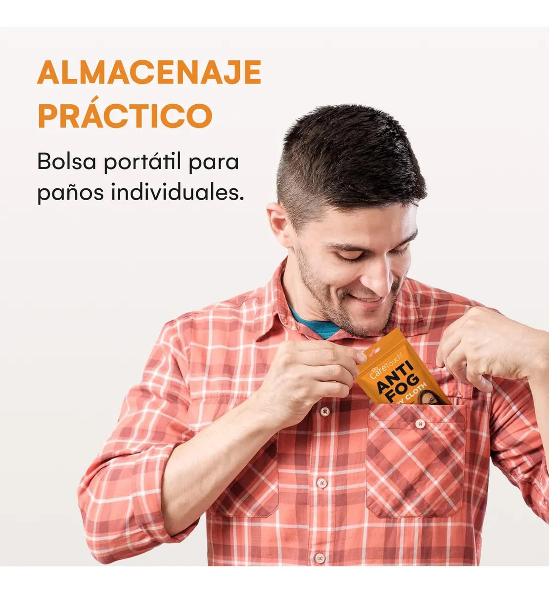 Set de 6 Paños Antiempañantes de Microfibra para Gafas y Lentes – Care Touch - Saldos A Huevo