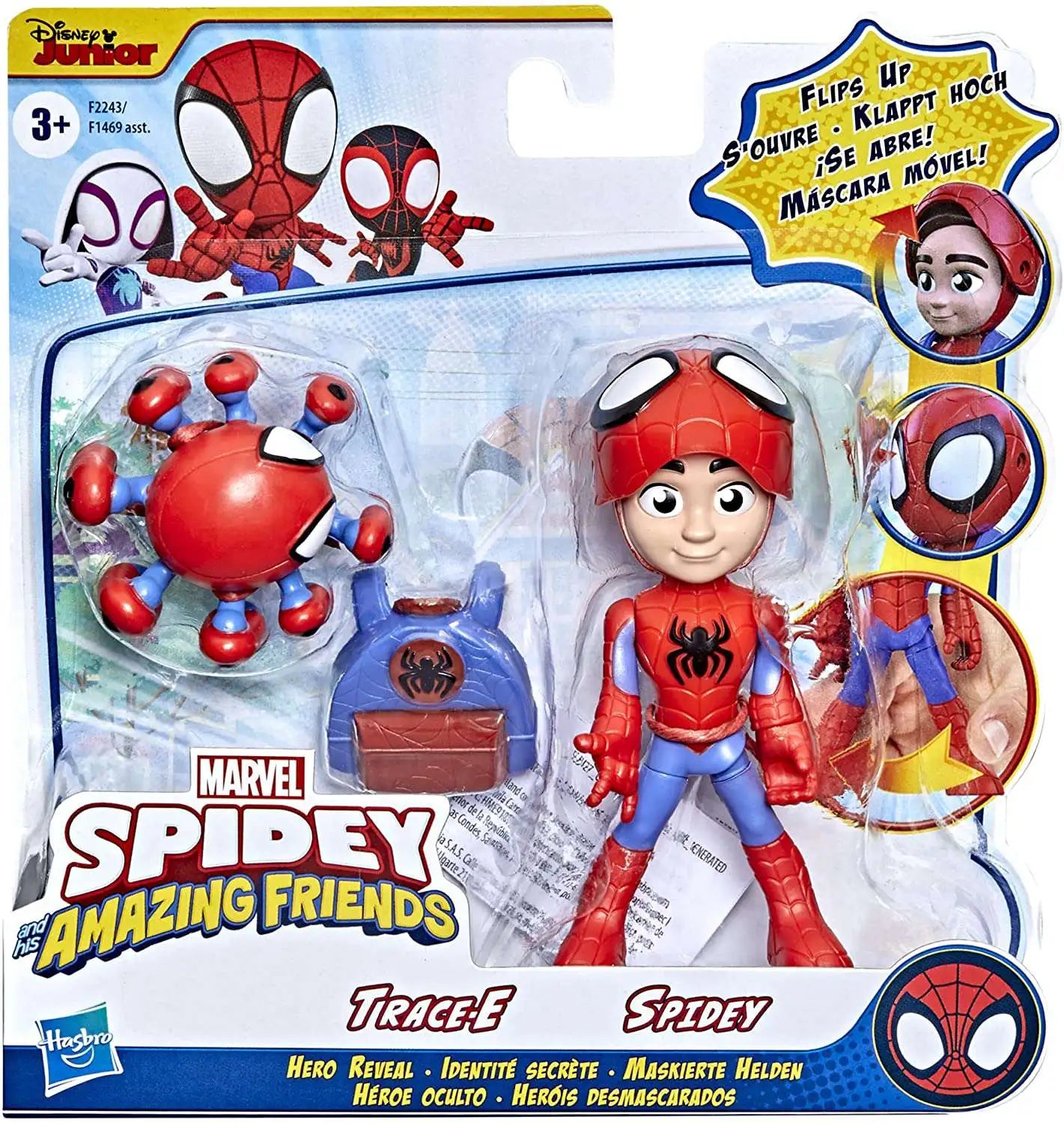 Spidey and His Amazing Friends Hero Reveal Spidey & Trace-E - Hasbro en oferta outlet Colombia saldos a huevo