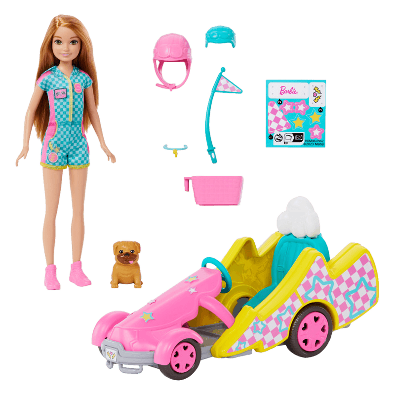 Set Vehículo para Muñeca Stacie al Rescate Go-Kart - Barbie en oferta outlet Colombia saldos a huevo